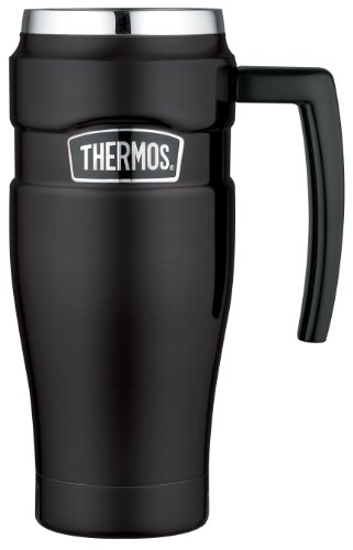 Thermos stainless king 16 ounce travel mug with handle,…
