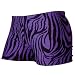 Gem Sports Purple Zebra Print Sublimated Compression Volleyball Shorts - SIZE: Small