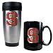 North Carolina State Wolfpack NCAA Stainless Travel Tumbler And Ceramic Mug Set by Great American Products
