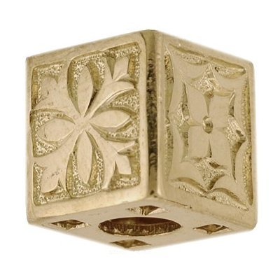 Hawaiian Heirloom Jewelry 14k Hawaiian Quilt Cube Pendant