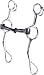 Trammell Reining Horse Curb Gag Bit - 5"