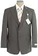 Ralph Lauren Mens Single Breasted 2 Button Olive Sharkskin Wool Suit - Size 38R