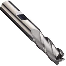 Niagara Cutter CNC430 Carbide End Mill, NC Tolerance, Uncoated (Bright), 4 Flutes, Square End