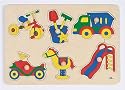 Steckpuzzle Spielzeug für Draußen mit 6 Spielsachen