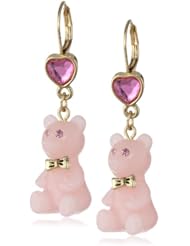 Betsey Johnson "Heart Candy Boost" Gummy Bear Drop Earrings