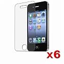 6X Clear Screen Protector Cover For Apple iPhone 4