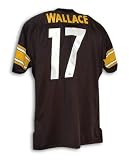 Mike Wallace Autographed Pittsburgh Steelers Black Throwback Jersey