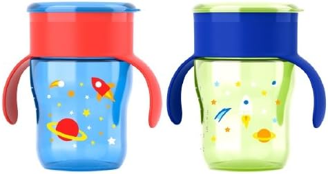 Philips Avent My Natural Drinking Cup, 9 oz, Boy 2 ea BPA-Free (Pack of 1)