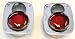 Rampage Products 5308 Chrome Sport Euro Style Replacement Taillights 76-06 CJ & Wrangler