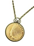 $10 Indian Head Eagle Gold Piece Replica Coin in Antique Goldtone Pendant 41WkQTTW0xL. SL160 $10 Indian Head Eagle Gold Piece Replica Coin in Antique Goldtone Pendant