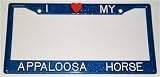 Blue Glitter I Love My Appaloosa Horse Frame
