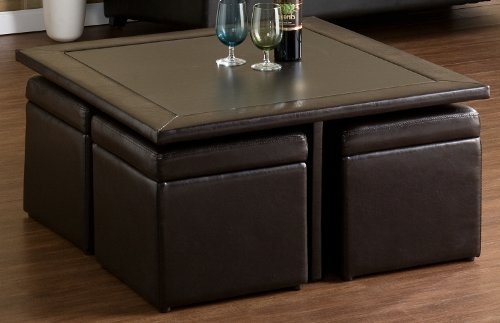 Holly & Martin Broderick Storage Cube Table Set Dark Chocolate On Sale