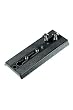 Manfrotto 357PLV Rapid Connect Sliding Plate with 2-1/4-Inch-20 and 3/8-Inch Fixing Screws - Replaces 3272 (Black)