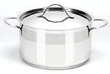 Cool Kitchen Pro Stainless Steel 4 Quart Casserole with Lid