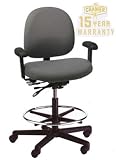 Triton Large Back Mid-Height Drafting Chair with 300 lb. Capacity