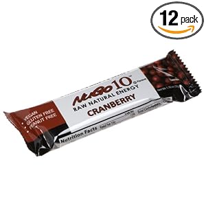 Click here to buy NuGo 10 Raw Natural Energy Bar, Cranberry, 1.76-Ounce Bars (Pack of 12) by NuGo.