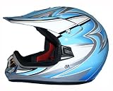 Youth Kids DOT Approved Motorcross ATV Dirt Bike Helmet Grey Medium