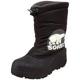 Sorel LIttle Kid/Big Kid Snow Commander Snowboot,Black/Grill,6 M US Big Kid