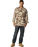 Sean John - Sean John Oversize Flower Print Shirt and Trapunto Back Pocket Jeans