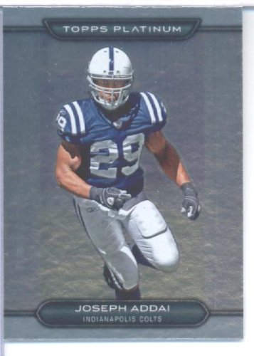 2010 Topps Platinum Football Card #104 Joseph Addai Indianapolis Colts