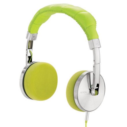 Nixon Nomadic Headphones Lime Green, One Size