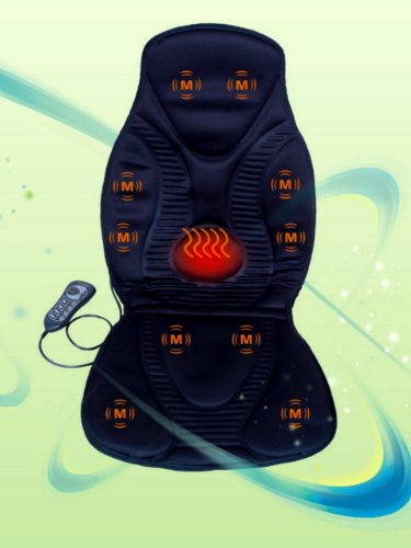 FIVE STAR FS8812 10 MOTOR MASSAGER SEAT CUSHION WITH HEAT new free shipping to Continental USA