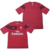 NIKE アーセナル 09-10 プレマッチトップ 半袖 レッド Mサイズ