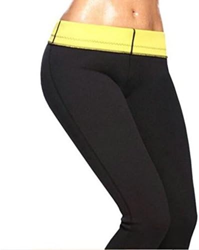 Xiangze Fitness Neoprene Heat Sweat Body Shaping Slimming Short Pants - Black + Yellow
