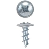 8 x 7/16 HighPoint Ball Bearing Slide Screws, Round Washer Head, Zinc, 1000 pc