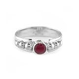 Sterling Silver Ruby Ring By Sajen, Size 10