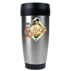 Baltimore Orioles MLB Stainless Steel Travel Tumbler -Primary Logo by Great American Products