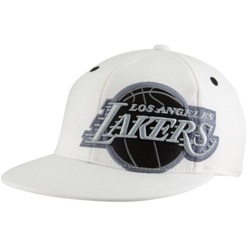 NBA Men's Los Angeles Lakers Flat Brim Flex Hat - Tx85Z, Large/X-Large