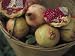Basket of Pomegranate, Oaxaca, Mexico Photographic Poster Print
