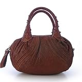 Fendi 8BL078 Leather Small Spy Bag - Two-tone Cognac