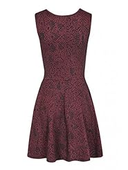 Jacquard Elastane/Polyester Skater Dress  with a Court Train 