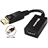 Cable Matters Gold Plated DisplayPort to HDMI Adapter, Black