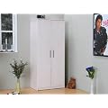2trg Kleiderschrank massiv Kiefer Schrank weiss Neu