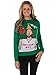 Women's Ugly Christmas Sweater - Happy Birthday Jesus Sweater Green