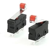 uxcell 10 Pcs Mini Micro Limit Switch Roller Lever Arm SPDT Snap Action LOT