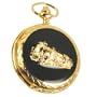 Pocket Watch with Chain Gold-tone Railroad Watch with 14" Clip on Chain