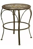 Aberdeen Dining Table 34'h Brown Marble Copper