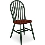 Arrow-back Side Chair 18h Green honey Oak by Home Decorators Collection