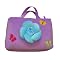 Plush Flower Power Bag - Lavender