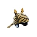 Tail Wags Kitty Helmet Cover - Black/ Orange