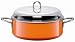 Silit 6-3/4-Quart Low Stewpot with Lid, Wild Orange