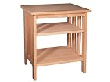 International Concepts 647 Mission Printer Stand, Unfinished