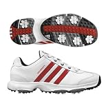 Adidas 2008 Men's University II Wide Golf Shoe - White / White / University Red - 738003