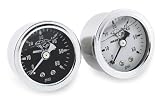 Bikers Choice Liquid-Filled Oil Pressure Gauge - White 0-60 WHITE F