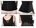 Fedo Design Womens Vest 6 Hooks Breathable Workout Waist Trainer Corset Waist Cincher Black, XL