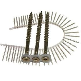 Senco 08L175YB #8 x 1-3 4-Inch Yellow Zinc #2 Square DuraSpin Autofeed Strip Flooring Screws, Wood... by Senco